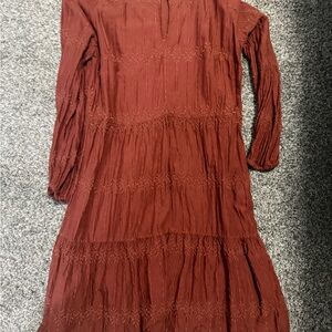 Old Navy Red Tiered Ruffled Sundress